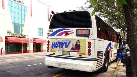 New Jersey Transit 30ft 1999 NovaBus RTS 06 2508 On The 504 Atlantic