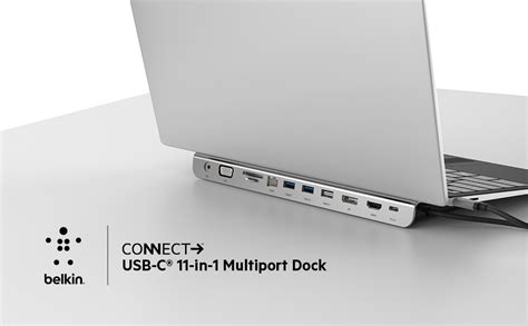 Belkin USB C Hub 11 In 1 Multi Port Laptop Dock With 4K HDMI DP VGA