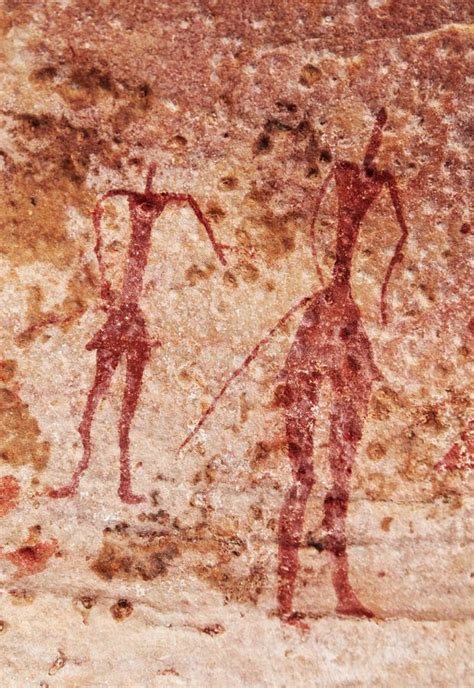 Oscile Las Pinturas Del Ajjer Argelia De Tassili N Foto De Archivo