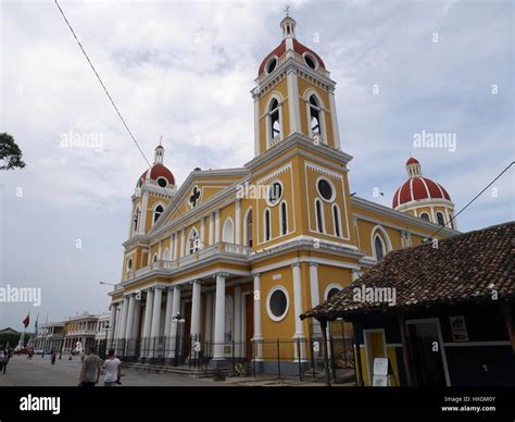 Cathedral Of Granada Nicaragua Central America Spanish Stock Photo Alamy