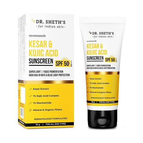 Buy Dr Sheth S Kesar Kojic Acid Sunscreen Spf Pa G