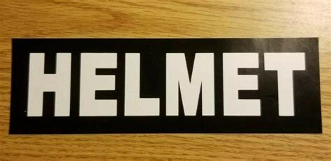 HELMET (band) Logo Sticker Decal - 8" X 2.5" NEW | #3915322896