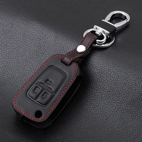 Vciic Genuine Leather Car Key Chain Key Case Key Cover For Opel Astra J