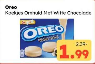 Oreo Koekjes Omhuld Met Witte Chocolade Aanbieding Bij Ochama Folders Nl