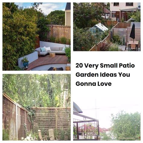 20 Very Small Patio Garden Ideas You Gonna Love | SharonSable