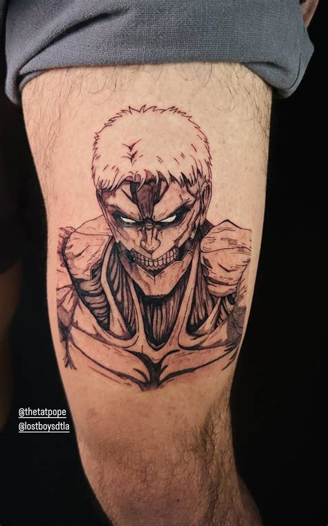 My new Armored Titan tattoo! : r/attackontitan