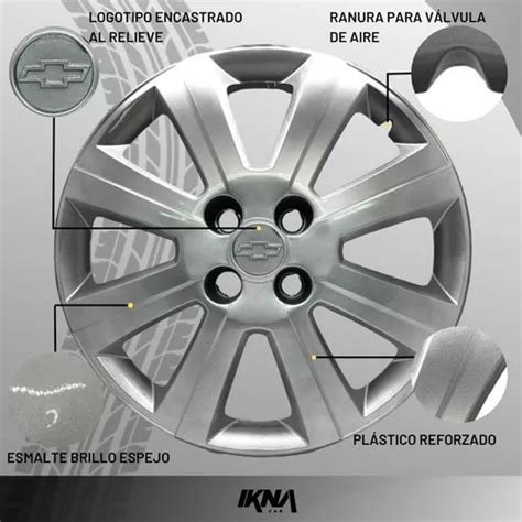 Taza Rueda Cubre Llanta Rodado 15 Chevrolet Agile 09 Juego 4 En Venta