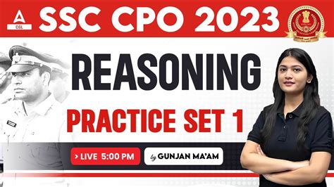 Ssc Cpo Ssc Cpo Reasoning Classes By Gunajn Ma Am Practice Set