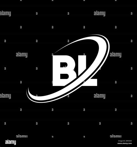 BL B L Letter Logo Design Initial Letter BL Linked Circle Uppercase