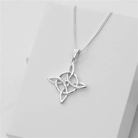 Witch Knot Necklace Handmade 925 Sterling Silver Amulet For Women Witch