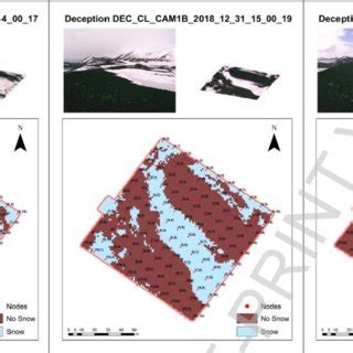 Examples of snow cover maps obtained through automated processes at the ...