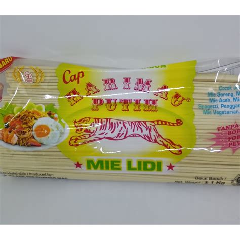 Jual Mie Lidi Medan Gomak Spaghetti Cap Harimau 1 Kg Shopee Indonesia