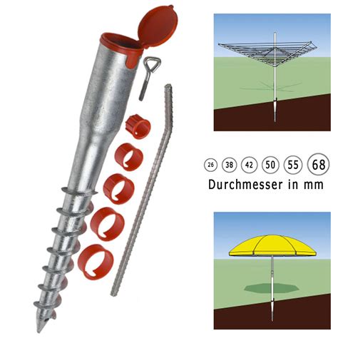 Aufschraubh Lse Rund Mm Bodenh Lse Pfostentr Ger Anschrauben