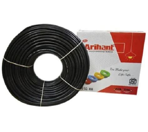 Black 10 Sq Mm 90 Meter Pvc Insulated Multi Strand Wire At Best Price