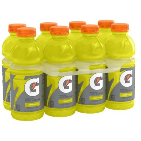 Gatorade® Yellow Lemon Lime Sports Drink Multipack Bottles 8 Bottles