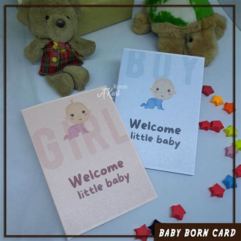 NEW BORN BABY CARD KARTU UCAPAN KELAHIRAN BAYI GREETING CARDS BABY