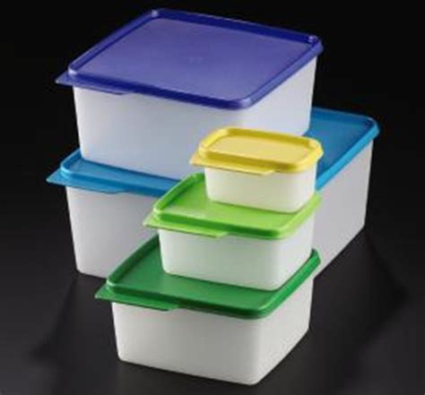 Tupperware Keep Tabs 5 Pc Set Square Storage Containers W Original Co