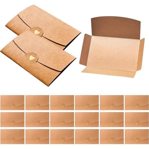 Enveloppes En Papier Kraft Paires Mini Petite Enveloppe Anniversaire