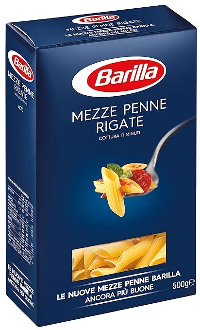 Barilla Pasta Mezze Penne Rigate Pasta Corta Di Semola Di Grano Duro