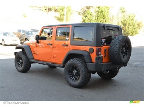 2012 Crush Orange Jeep Wrangler Unlimited Sport 4x4 115067502 Photo 4