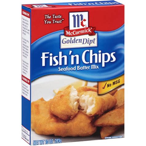 Mccormick Golden Dipt Fish N Chips Seafood Batter Mix 10