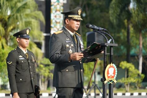 Danrem 102 Pjg Pimpin Upacara Hari Lahir Pancasila