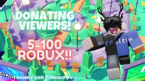 🔴live🔴roblox Pls Donate 💸donating Robux To Every Viewer💸 Goal 500k