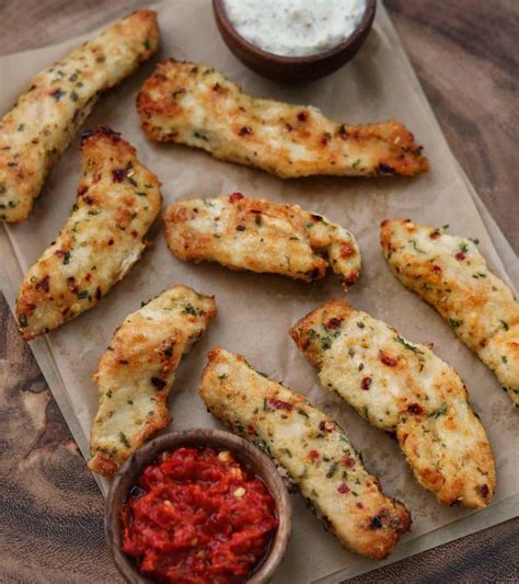 20 Minute Garlic Parmesan Air Fryer Chicken Tenders