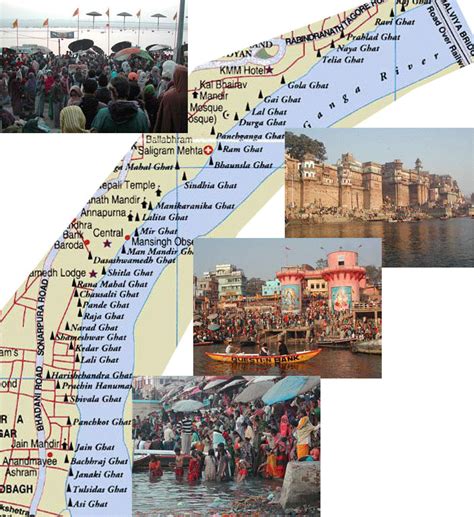 Kashi Varanasi Banaras: Ghats Map / Short / Detail / Link