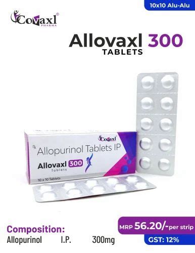 Allopurinol 300mg Tablets At ₹ 5620stripe Allopurinol Tablets Usp In Panchkula Id