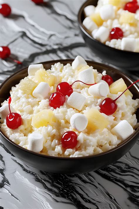 Glorified Rice Recipe Old Fashioned Dessert Salad Insanely Good