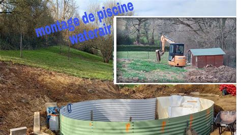 Montage d une piscine waterair Eva8 avec votre partenaire de la région