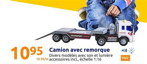 Promo Camion Avec Remorque Chez Action Icatalogue Fr