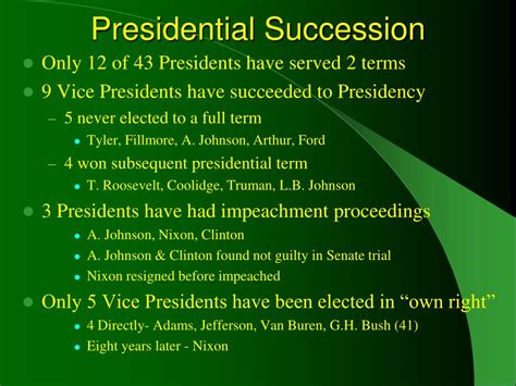 PPT - The Vice President and Presidential Succession PowerPoint ...