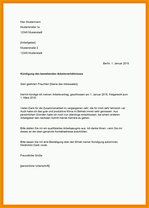 Wundersch Nen K Ndigung Arbeitsverh Ltnis Arbeitgeber Kostenlos