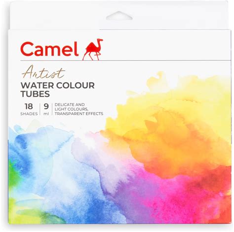 Amazon Camlin Kokuyo Artist S Water Color Box 9ml Tubes 18