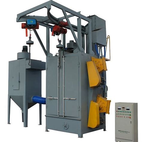 Q37series Hanger Double Hook Type Shot Blasting Machine For Rims Brake