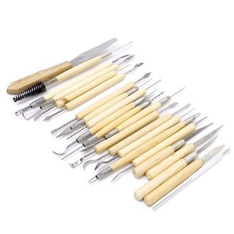 22 Pcs Outils De Sculpture D Argile De Poterie Achat Vente Kit