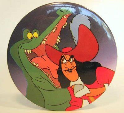 Captain Hook & Crocodile button from our Buttons collection | Disney ...