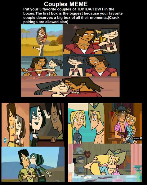 Total Drama Couples Meme By Tropicalsnow On Deviantart