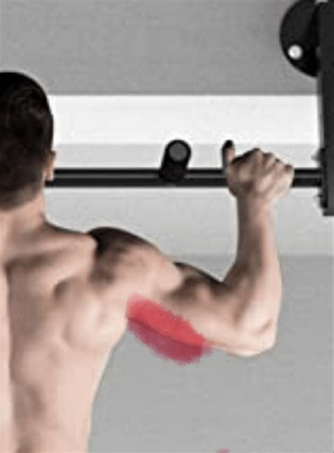 Pain In My Upper Arm Triceps Area Of Right Arm Only When I Do Pull Ups