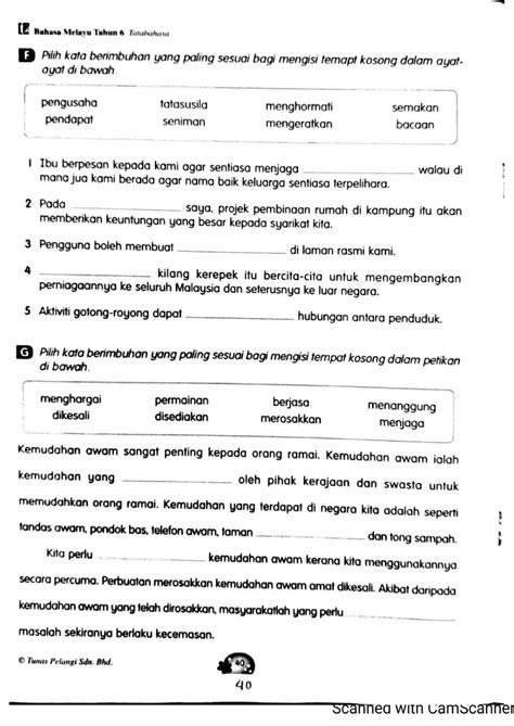 pengimbuhan  interactive worksheets