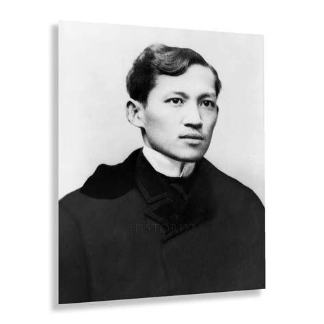 jose rizal bust portrait photo print vintage photo  philippine