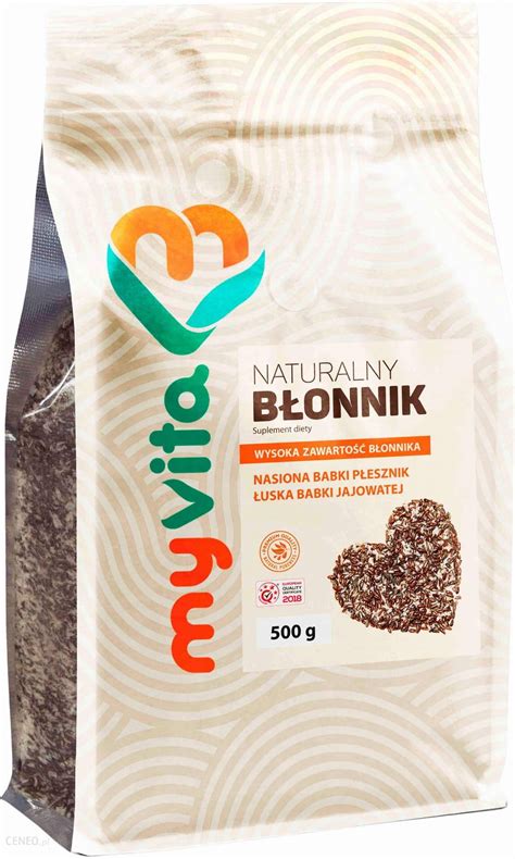 Myvita Naturalny Błonnik Nasiona Babki Płesznik I Łuska Babki Jajowatej