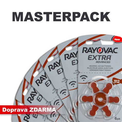 Aterie Do Naslouchadel RAYOVAC 312 MASTERPACK 100 600ks