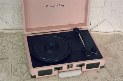 Our Pink Crosley Record Player • Vintage Frills