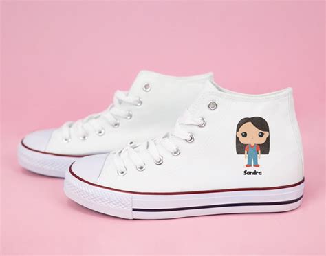 Sapatilhas Altas Brancas Personalizadas Fam Lia Funko Madeingift