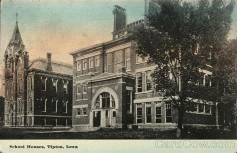 School Houses Tipton, IA Postcard