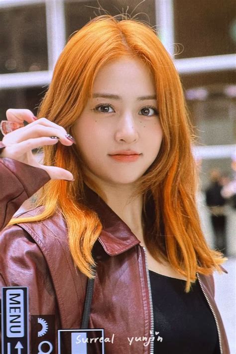Huh Yunjin Orange Hair Blonde Hair Ginger Hair