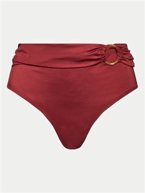 Dorina Dół od bikini Azores D MI Bordowy Modivo pl